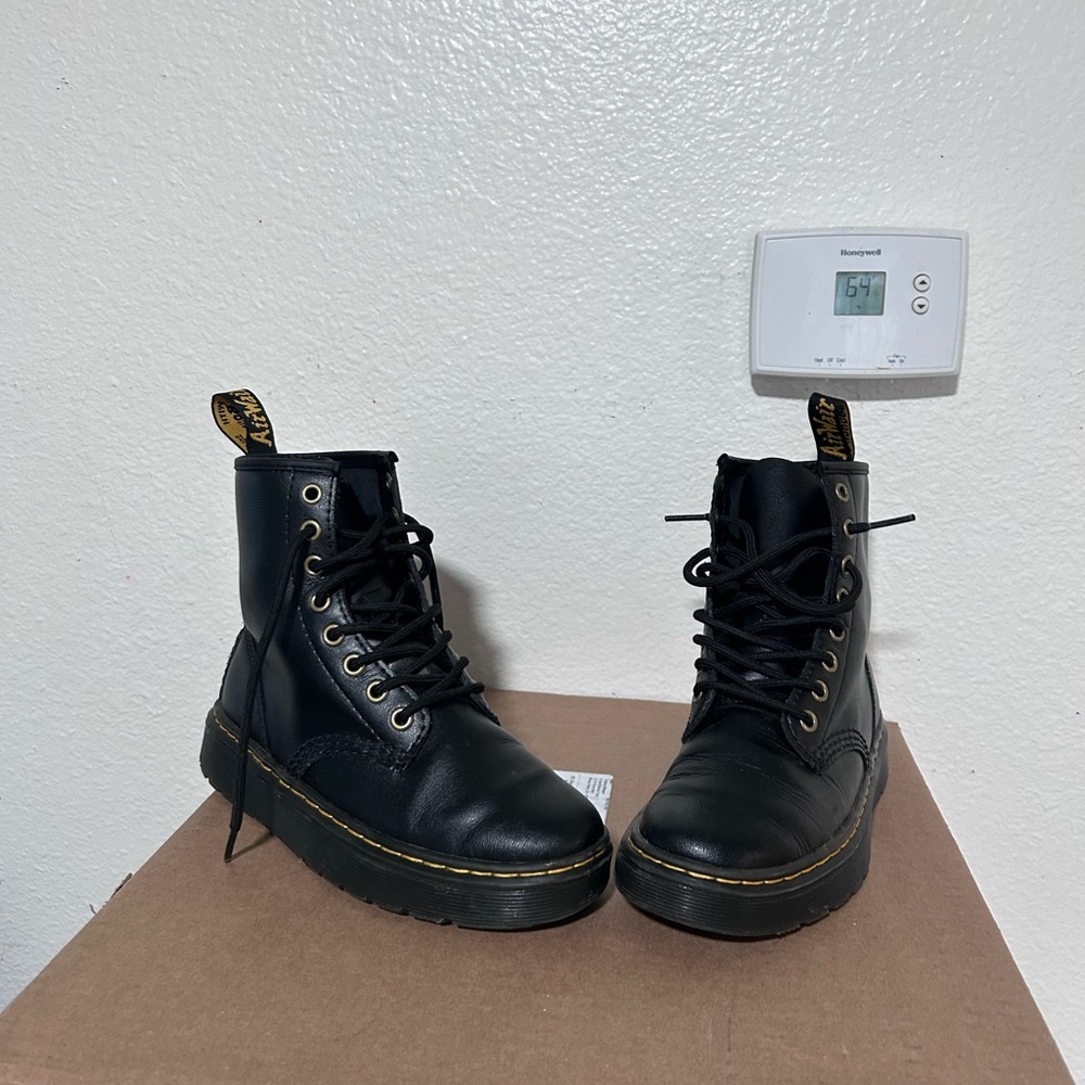 Dr. Martens Black Kids Boots